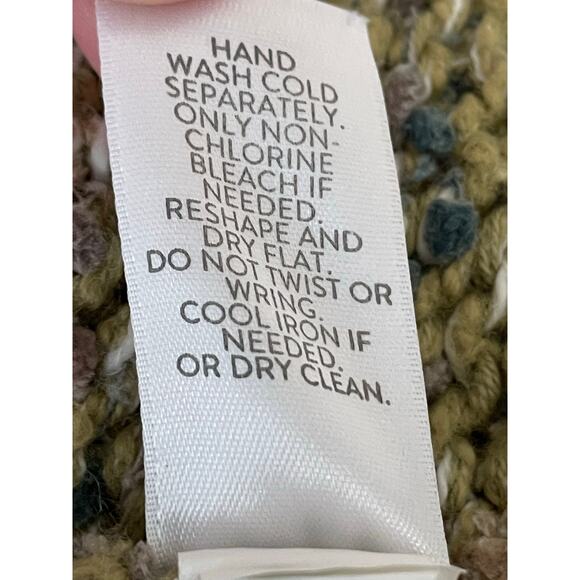 J. Jill Open Front Chunky Knit Cardigan Multicolor Speckled‎ Sweater Women's XS - Picture 5 of 12